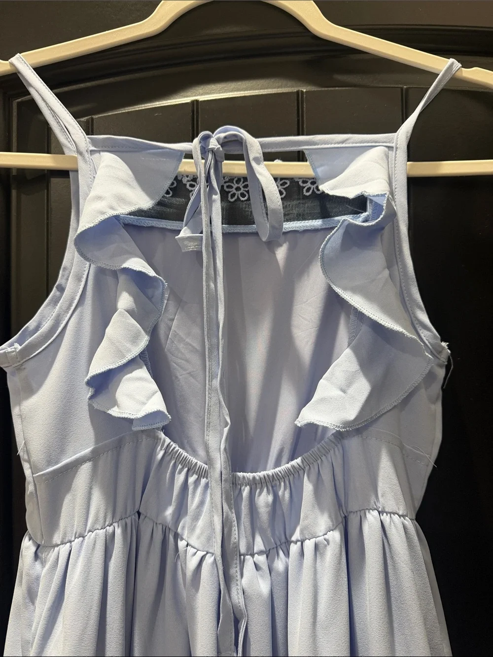 Light Blue Tiered Maxi Dress